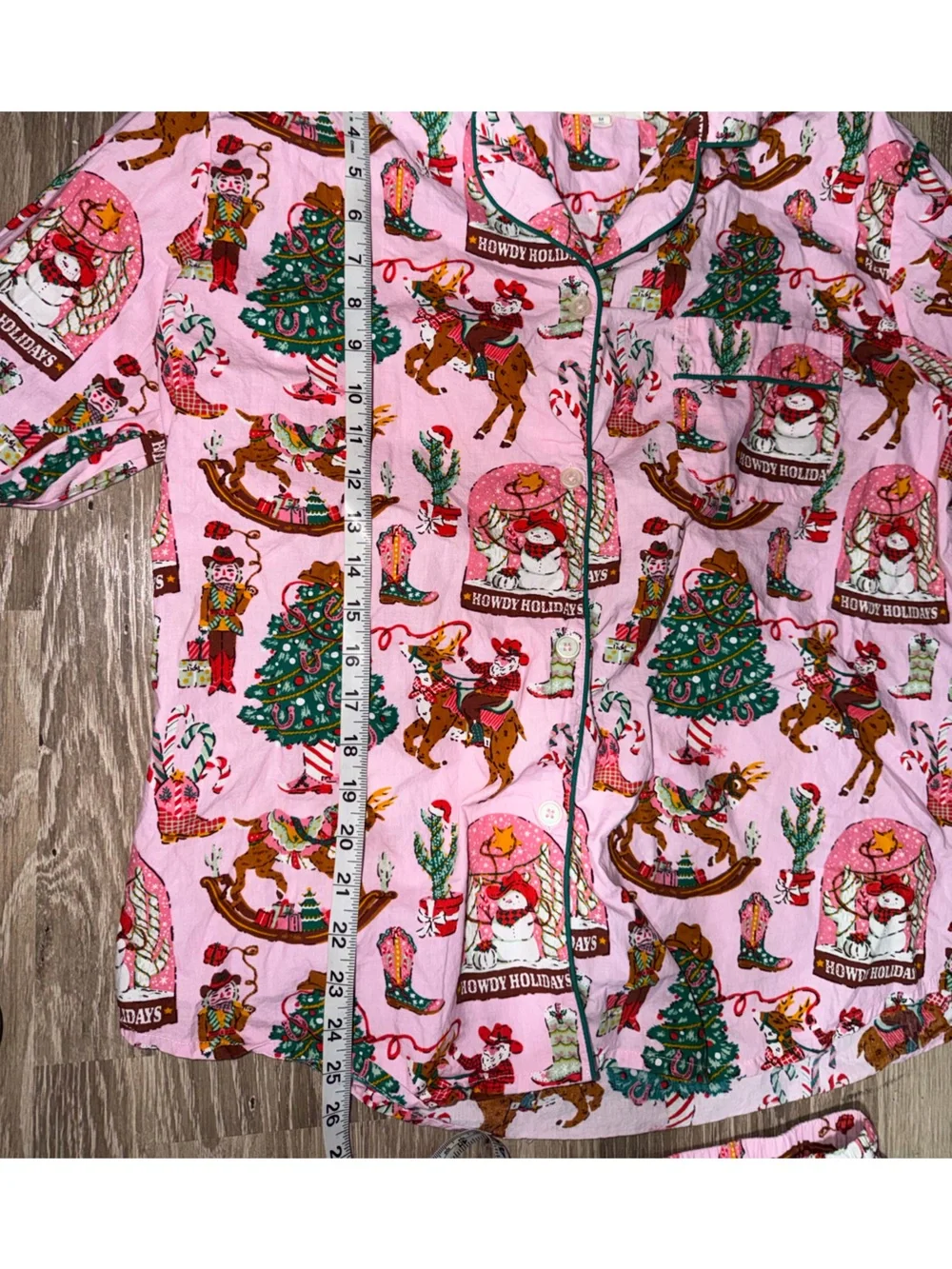 PRINTFRESH - COWBOY CHRISTMAS LONG PAJAMA SET MEDIUM - Picture 9 of 12
